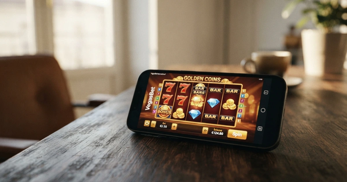 Primo piano di una mano che scorre su uno smartphone con la schermata di un casinò online, affiancata in trasparenza dal logo ufficiale ADM