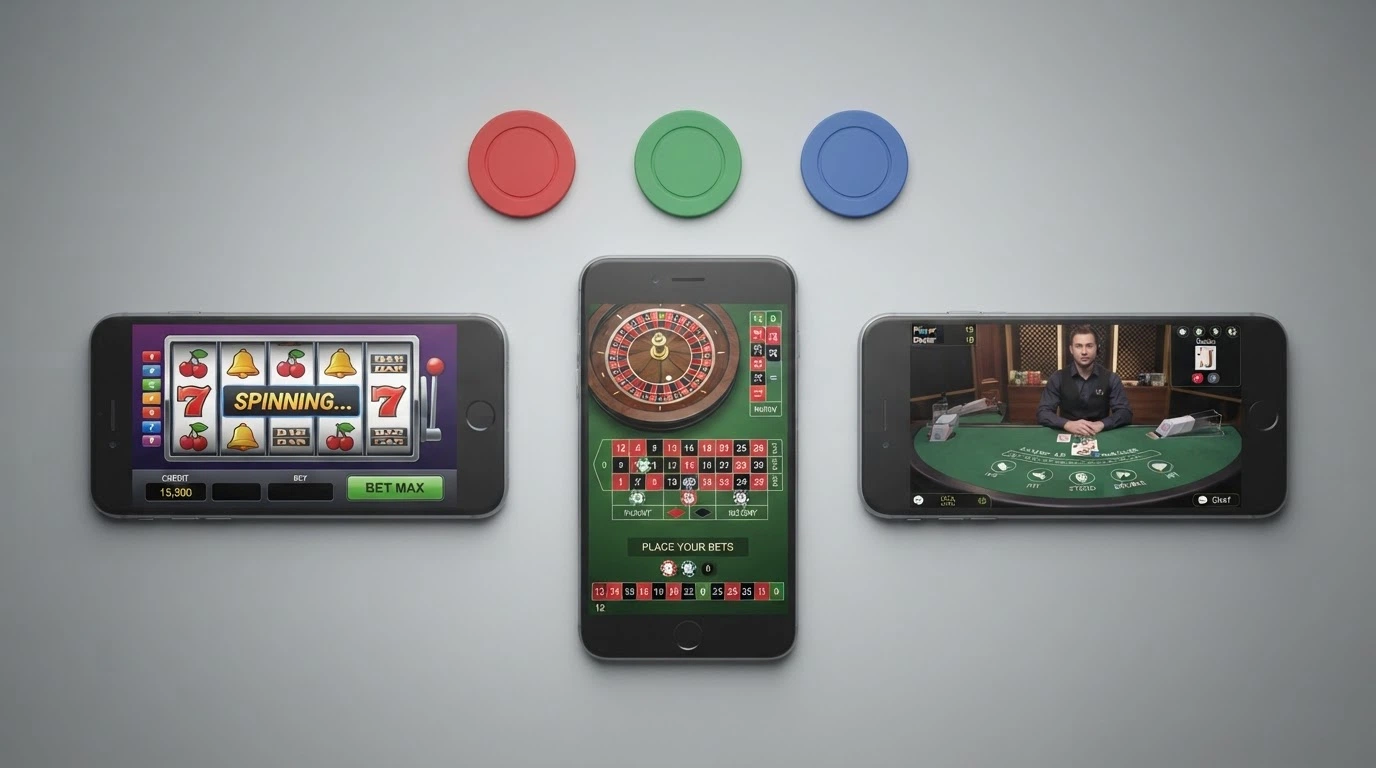 Una schermata di confronto tra casinò crypto con icone di licenze, bonus in BTC e grafici di wagering