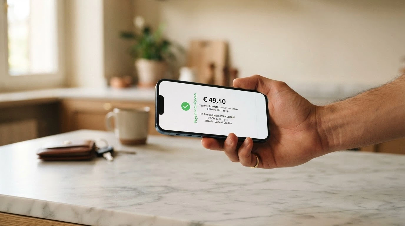 Il flusso di un deposito con EcoPayz in tre passaggi: ricarica del portafoglio da carta o bonifico, selezione di EcoPayz/Payz nella cassa del casinò, conferma dell'accredito istantaneo