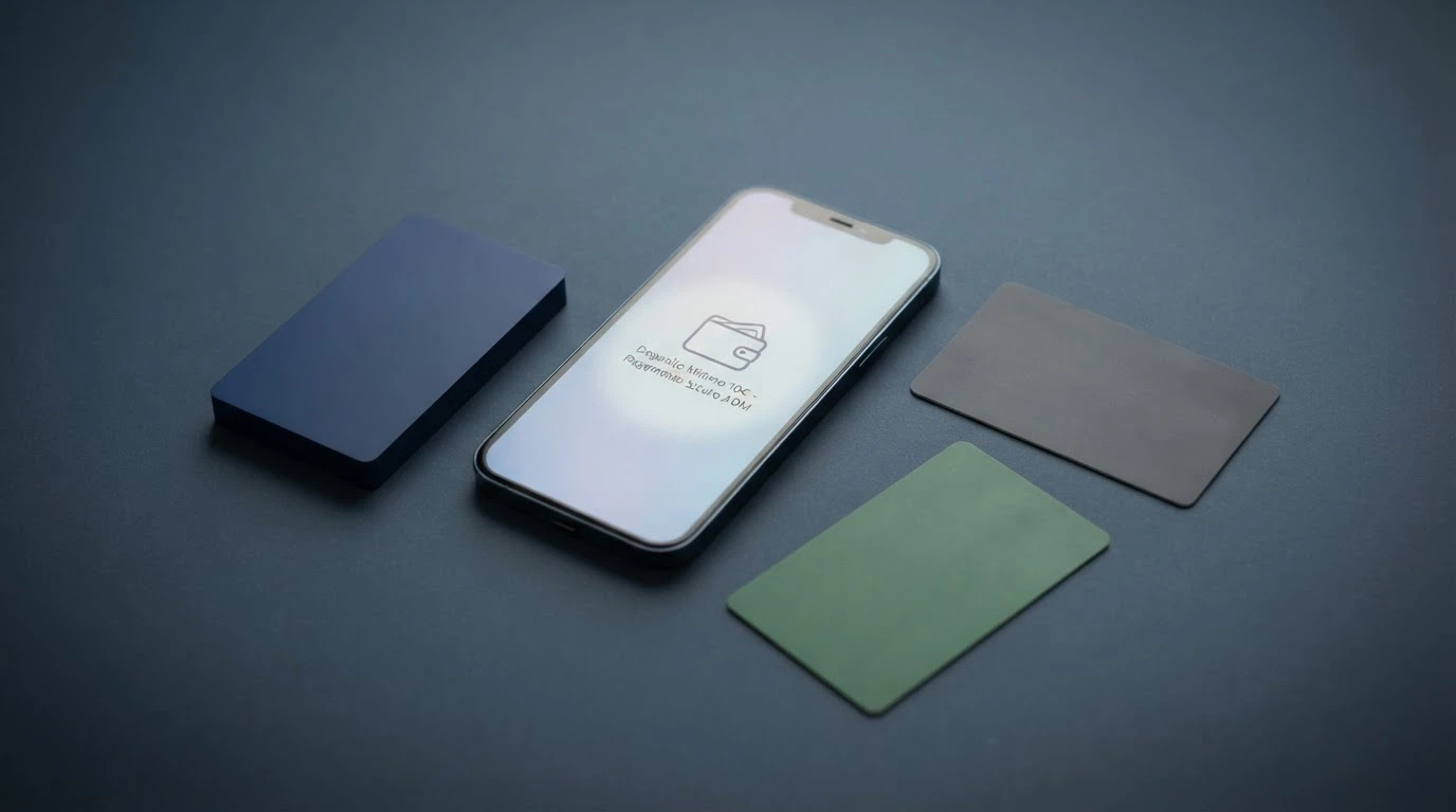 Una disposizione ordinata di carte di credito, uno smartphone con il logo PayPal sullo schermo e un voucher Paysafecard posati su una superficie scura