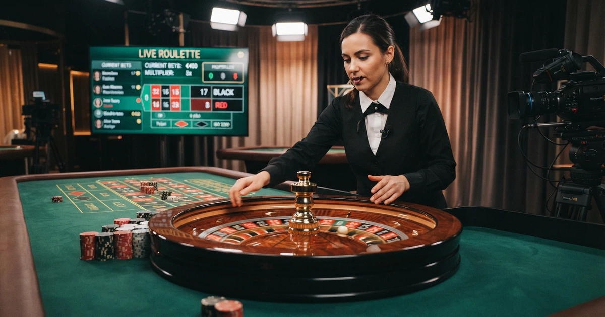 L'interfaccia di un tavolo live di Pragmatic Play con croupier in studio, schermata di gioco della roulette con moltiplicatori attivi