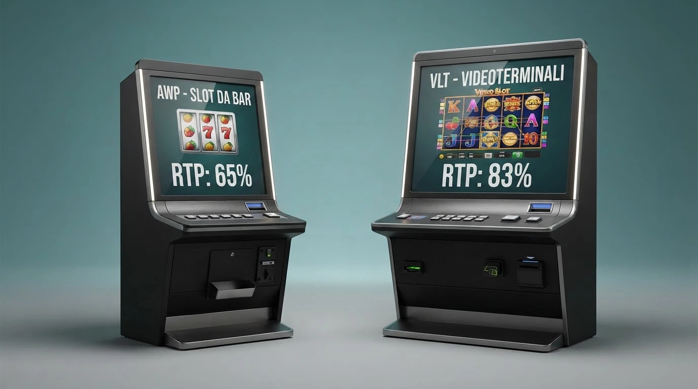 Il display di una slot machine online con i rulli in movimento e il pannello laterale che mostra le tabelle di pagamento e le combinazioni vincenti